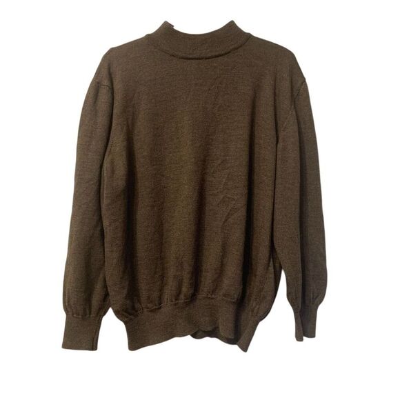 Lord and Taylor Other - Lord and Taylor Vintage Men's XL Brown Merino Wool Crew Neck Pullover Sweater